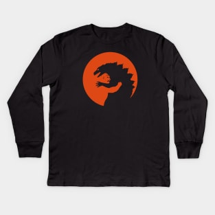 Godzilla vs King kong Kids Long Sleeve T-Shirt